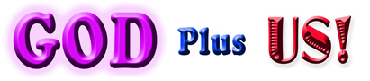 God Plus Us Text Logo